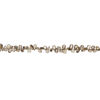 Smoky quartz 1pkg1, hand-cut top-drilled puffed teardrop bead, 13 inch 6x5mm-12x8mm image number 1