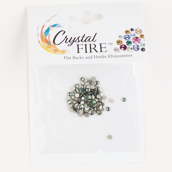 Flat back 1pkg144 erinite foil back, Crystal Fire® rhinestone 2.1-2.3mm rose round SS7 2058 image number 0