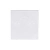 Earring card, PVC plastic, opaque white-blue, 2x2 inch square. Sold per pkg of 100. image number 0