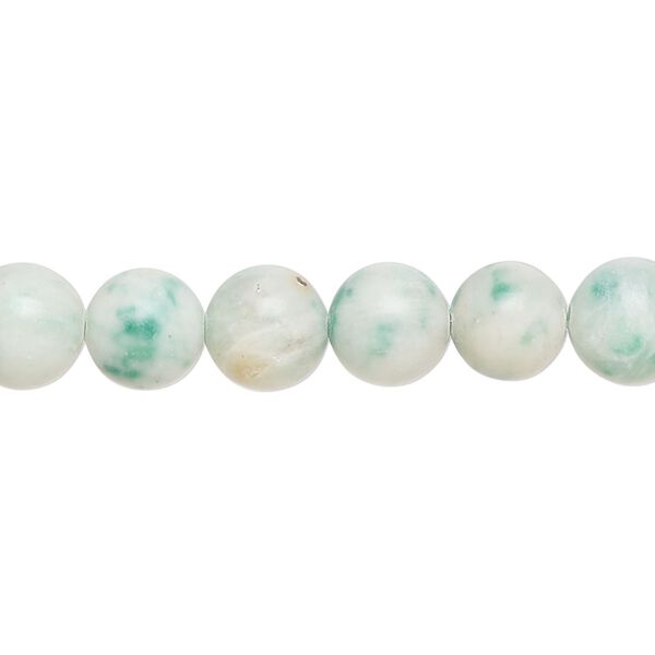 Ching hai "jade" 1pkg1, round bead natural 15 inch 7-9mm image number 0