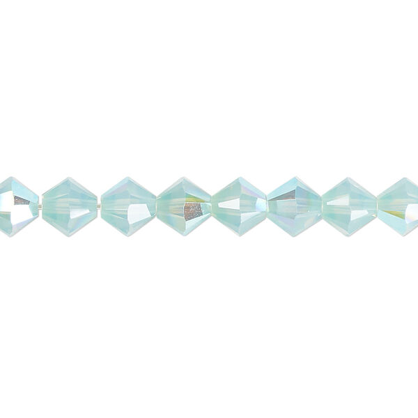 Bead 24pk Pacific opal shimmer, Crystal Passions® 6mm bicone 5328 image number 0