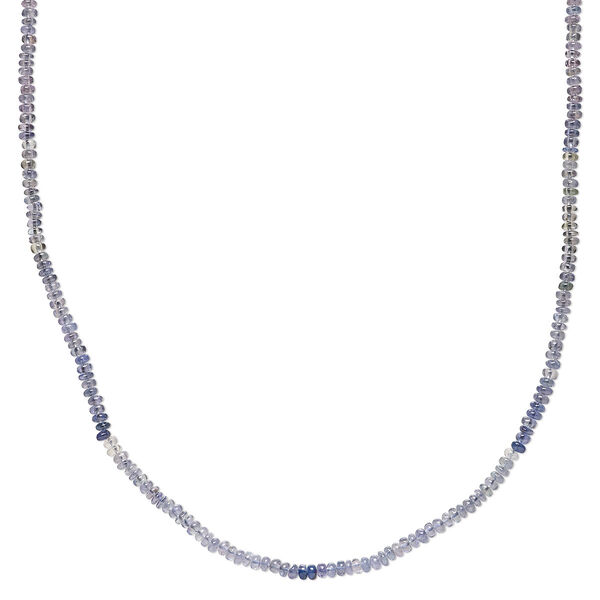 Bead, tanzanite (heated), 3x1mm-4x3mm hand-cut rondelle with set pattern and 0.4-1.4mm hole, B- grade, Mohs hardness 6 to 7. Sold per 14-inch strand, approximately 160 beads. image number 0