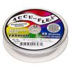 Beading wire, Accu-Flex&reg; 1pkg1, nylon and stainless steel, pearl, 49 strand, 0.019-inch diameter, 30-foot spool. image number 0