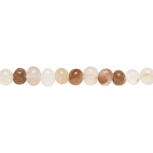 Multi-quartz 1pkg1, hand-cut rondelle bead 14 inch 5x4mm-6x5mm