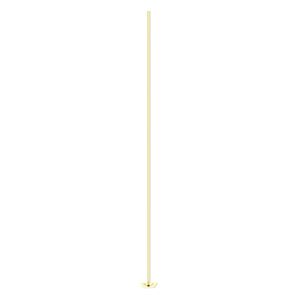 Head pin, 14Kt gold-filled, 2 inches with cup, 24 gauge. Sold per pkg of 4.