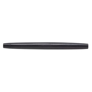 Bead, horn (dyed), black, 89x6mm-89x8mm hand-cut hairpipe, Mohs hardness 2-1/2. Sold per pkg of 12.