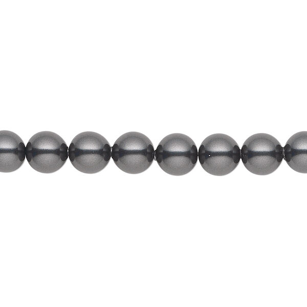 Pearl 50pk black, Crystal Passions® 6mm round 5810 image number 0