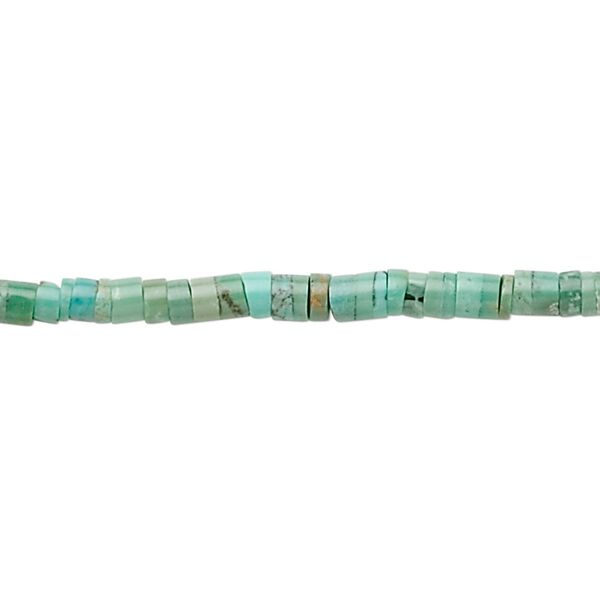 Turquoise 1pkg1, heishi bead 15.5-16 inch 3x2mm image number 0