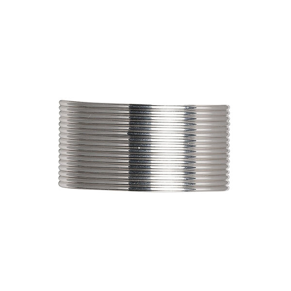 Wire, Beadalon®, stainless steel, 3/4 hard, half-round, 20 gauge. Sold per pkg of 9 meters. image number 0