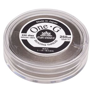 Thread, One-G™, nylon, pkg/250 yards, light khaki, size 0.