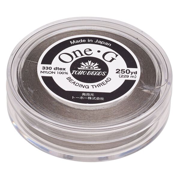 Thread, One-G™, nylon, pkg/250 yards, light khaki, size 0. image number 0