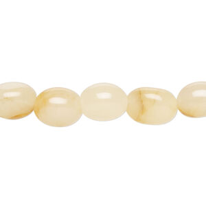Golden "jade" 1pkg1, nugget bead natural, 15 inch mini to small