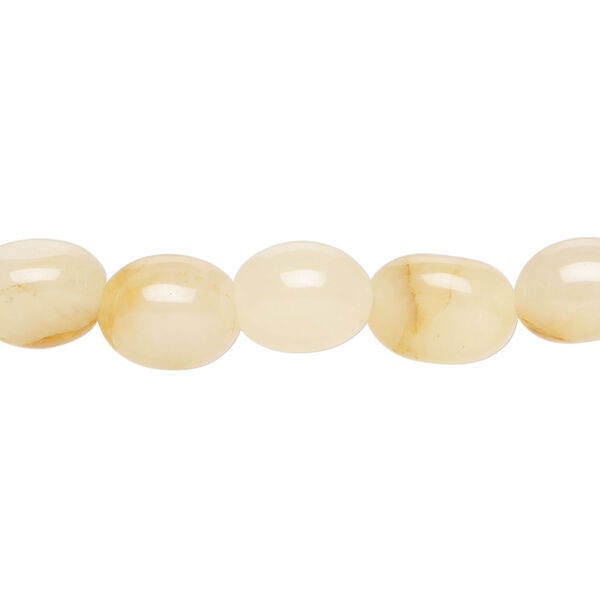 Golden "jade" 1pkg1, nugget bead natural, 15 inch mini to small image number 0