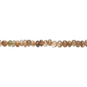 Andalusite 1pkg1, hand-cut rondelle bead natural 13 inch 3x2mm-4x3mm