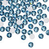 Flat back 1pkg1440 Malibu blue foil back, Preciosa MAXIMA Czech crystal rhinestone, 4.6-4.8mm chaton rose round SS20 image number 0