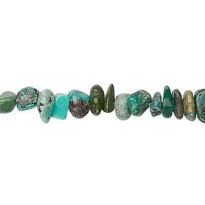 Turquoise 1pkg1, chip bead 15.5-16 inch medium