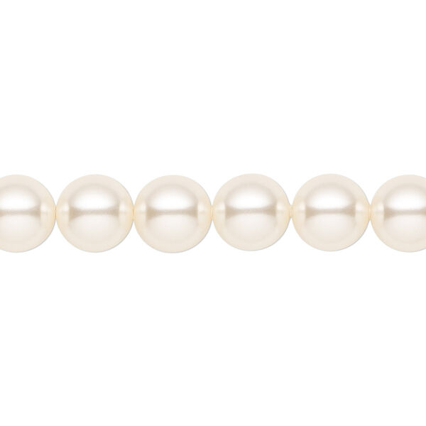 Pearl 50pk cream, Crystal Passions® 8mm round 5810 image number 0