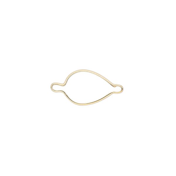 Link, Wrap-Tite®, 14Kt gold-filled, 12x8mm pear setting. Sold per pkg of 2. image number 0