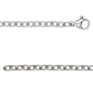 Chain 1pkg1 cable, 3mm / lobster claw clasp, stainless steel 18 inch