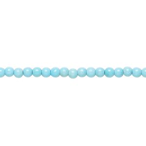 Sleeping beauty turquoise 1pkg1, round bead natural 15.5-16 inch 3mm