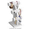 Display, bracelet, leatherette, white, 11-1/2 x 6-1/4 x 6-1/4 inches. Sold individually. image number 3
