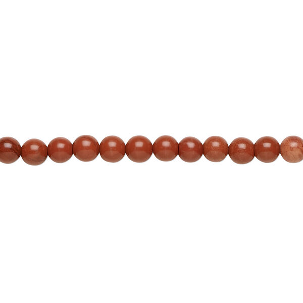 Red jasper 1pkg1, round bead natural B grade, 15.5-16 inch 4mm image number 0
