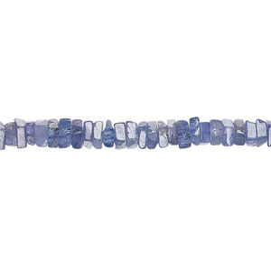 Tanzanite 1pkg1, hand-cut square rondelle bead 8 inch 4x1mm-5x2mm
