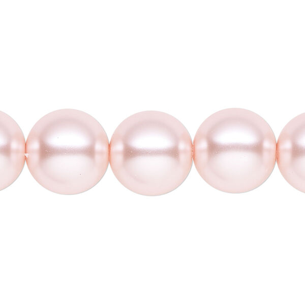 Pearl 1pk rosaline, Celestial Crystal® 12mm round 15.5-16 inch image number 0