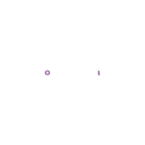 Component, Oh! Ring™, silicone, purple, 1.5mm round with 0.5mm hole. Sold per pkg of 1,000. image number 0