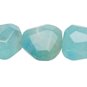 Agate 1pkg1, hand-faceted nugget bead 15.5-16 inch medium