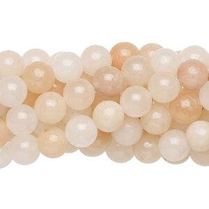 Pink aventurine 1pkg10, round bead natural 15.5-16 inch 6mm