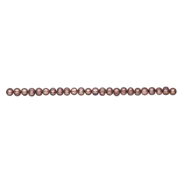 Freshwater pearl 1pkg1, semi-round, 15 inch cerise 8-10mm cultured image number 1