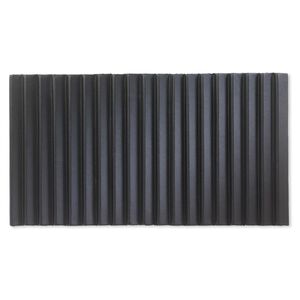 Display insert, bracelet, leatherette, black, 14-1/4 x 7-1/2 x 7/16 inches with 18 rows. Sold individually.