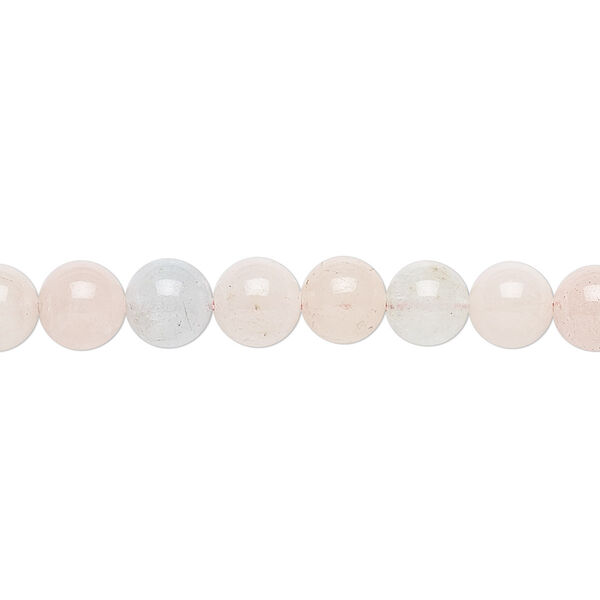 Bead, beryl (heated), multicolored, 6mm round, B grade, Mohs hardness 7-1/2 to 8. Sold per 15-1/2" to 16" strand. image number 0