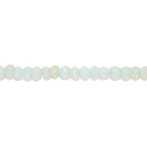 Chalcedony 1pkg1, hand-cut faceted rondelle bead 13 inch 4x2mm-5x4mm