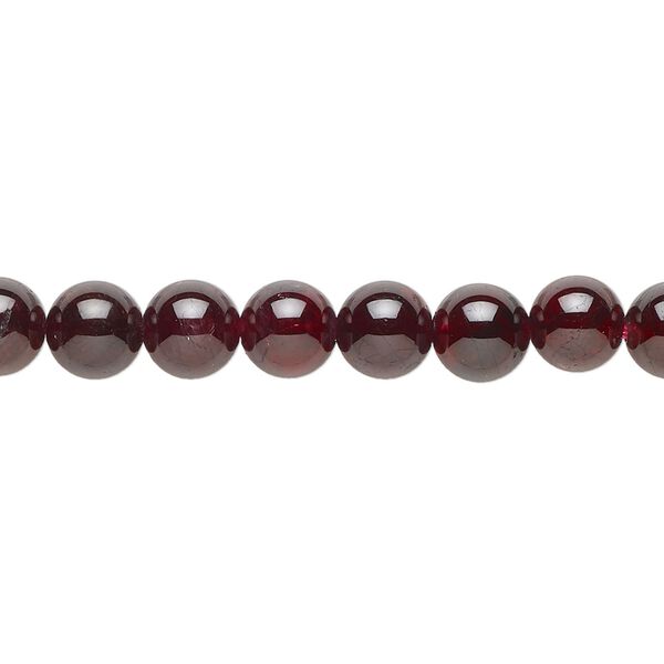 Garnet 1pkg1, round bead natural 15.5-16 inch 6mm image number 0