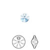 Drop 144pk ice blue, Swarovski® ReCreated™ 8mm pendant mini disk 6428 image number 0