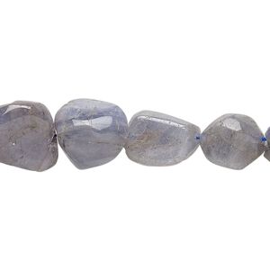Tanzanite 1pkg1, flat nugget bead 14 inch graduated mini to medium