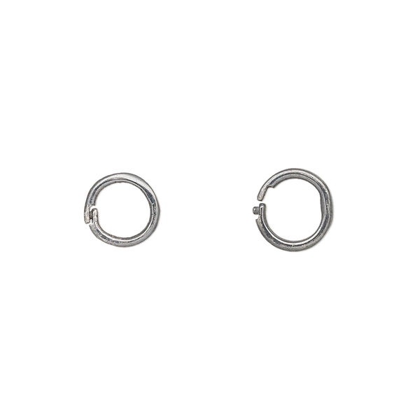 Loop Lock™, JBB Findings, gunmetal-plated brass, 8mm smooth round. Sold per pkg of 4. image number 0