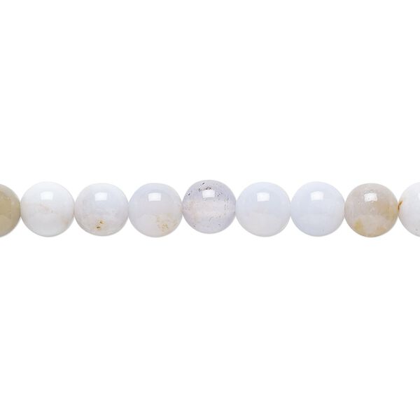 Blue chalcedony 1pkg1, round bead natural 15.5-16 inch 6mm image number 0