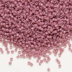 Seed bead, Delica®, glass, pkg/50g, #11 round, Duracoat® opaque outside dyed hydrangea (DB-2137).