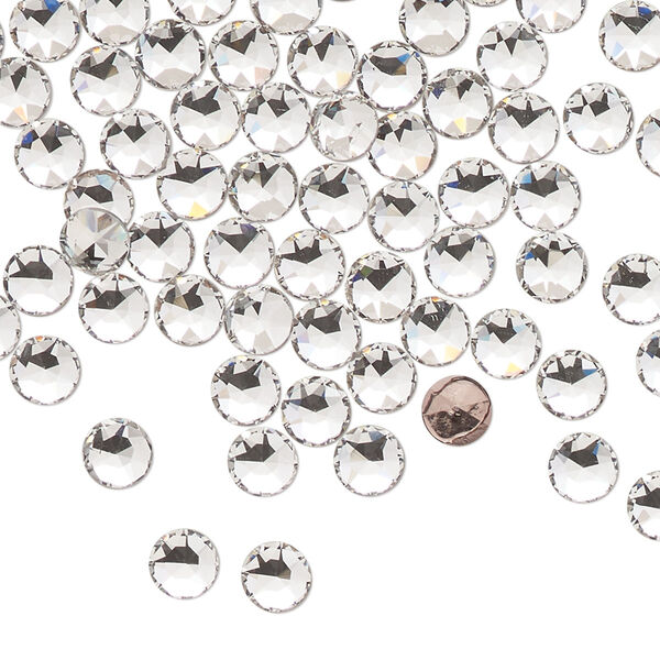 Round stone 72pk crystal clear foil back, Swarovski® hotfix 4.6-4.8mm light round SS20 1098 image number 0