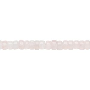 Rose quartz 1pkg1, hand-cut heishi bead natural 15.5-16 inch 4x2mm