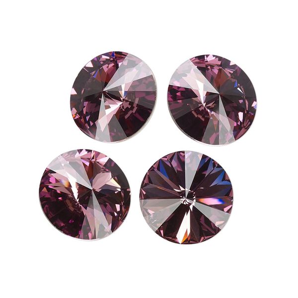 Chaton 144pk iris foil back, Swarovski® 14mm rivoli 1122 image number 0