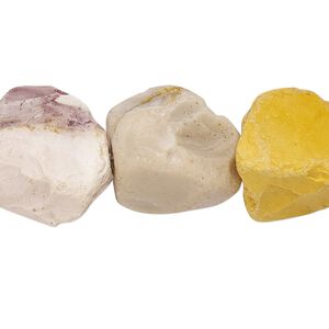 Moukaite jasper 1pkg1, rough nugget bead natural 15.5-16 inch medium