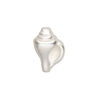 Bead 1pkg1 sterling silver, 21x12mm shell, electroformed JBB Findings image number 0