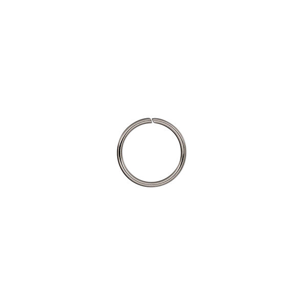 Jump ring, stainless steel, 10mm round, 8.4mm inside diameter, 20 gauge. Sold per pkg of 50. image number 0