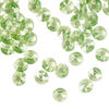 Drop 720pk peridot, Swarovski® ReCreated™ 6mm pendant mini disk 6428 image number 1