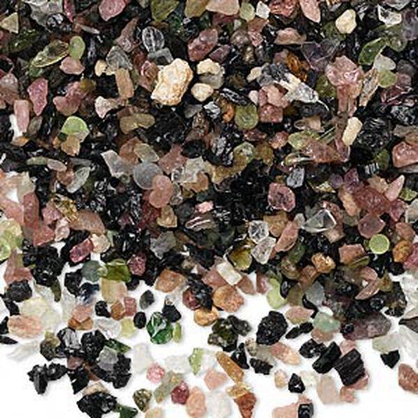 Multi-tourmaline 1pkg1, undrilled inlay chip natural 50g mini image number 0
