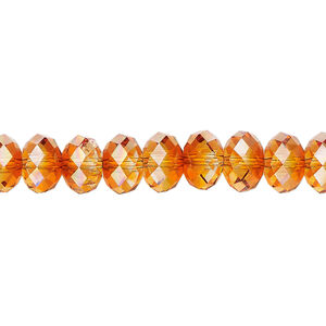 Bead 1pkg12 Persian red TCF&trade;, Crystal Passions&reg; 8x6mm rondelle 5040